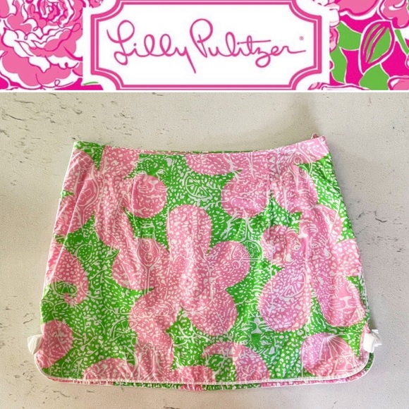 Lilly Pulitzer | Shorts | Lilly Pulitzer Strawberry Limeade Cheat Ya ...